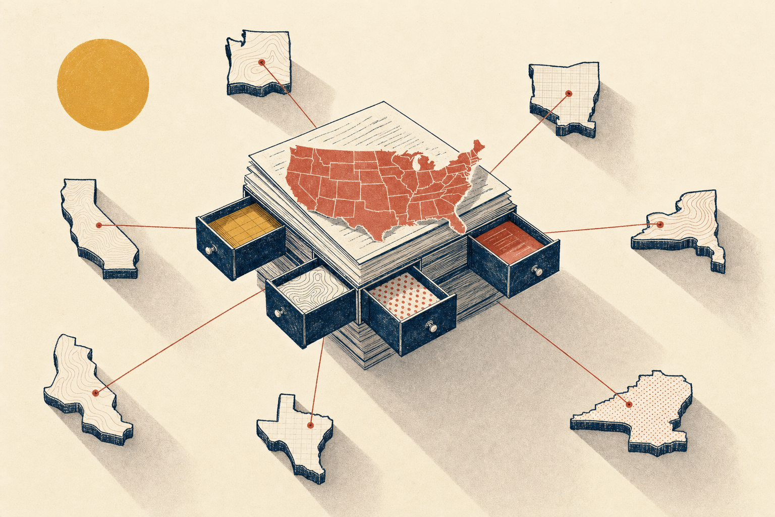 Illustration for: State-by-State Mortgage Licensing Requirements: A Comprehensive Guide